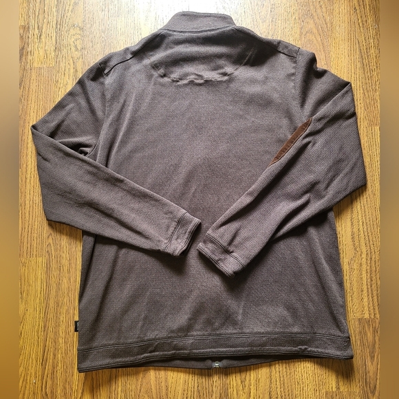 Hugo Boss Men’s XL Brown Zip Up Turtleneck Sweater Knit Pullover B22 - Picture 10 of 10